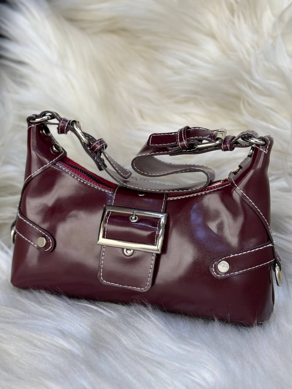 حقيبة كتف Y2K ماروني Kyren Store