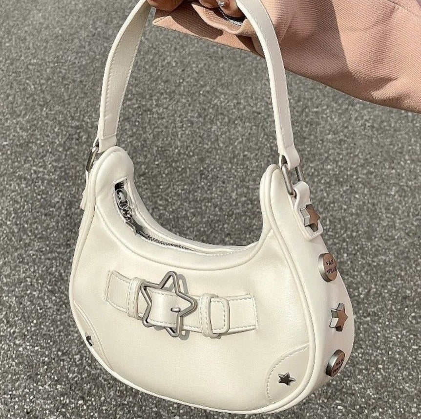 جنطة نجمة لون ابيض Kyren Store