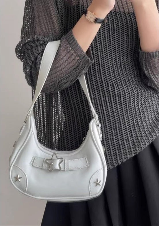 جنطة نجمة لون ابيض Kyren Store