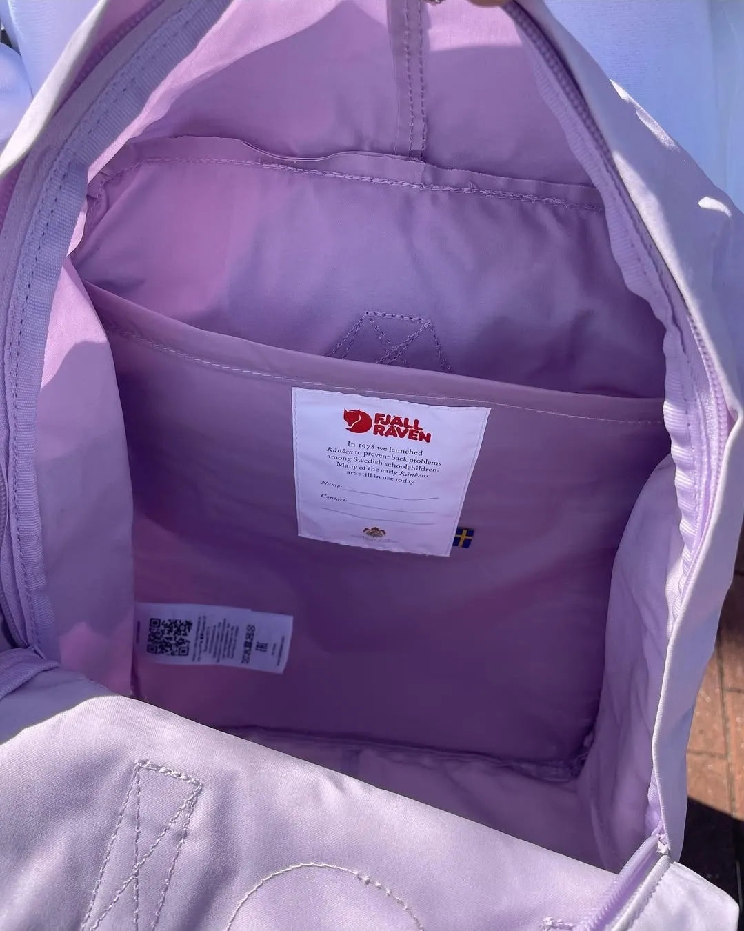 حقيبة كانكين حجم كبير لون بنفسجي فاتح