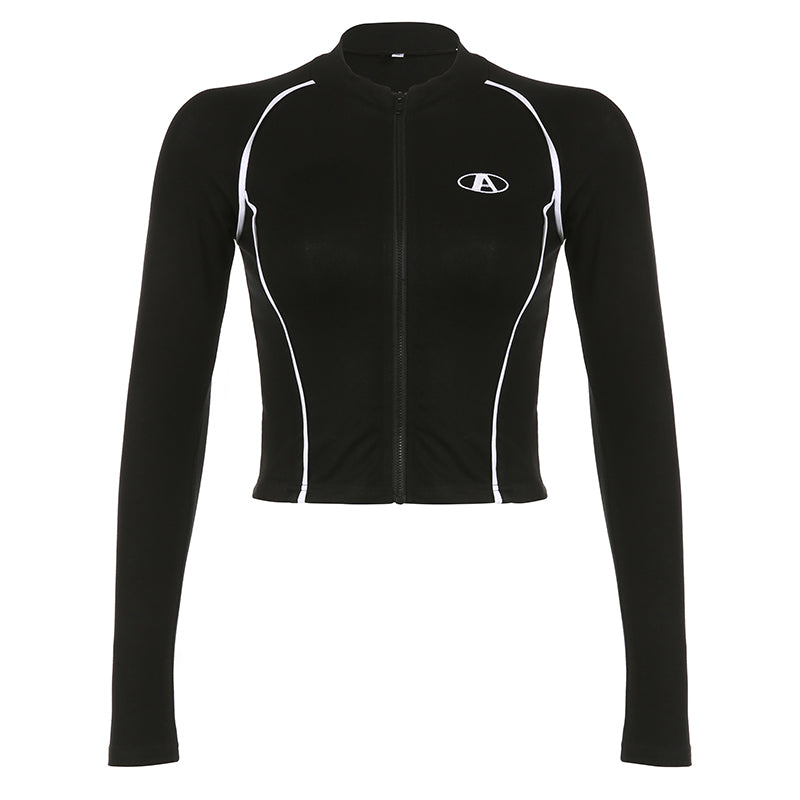 توب اسود رياضي بسحاب A - Kyren Store 