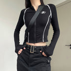توب اسود رياضي بسحاب A - Kyren Store 
