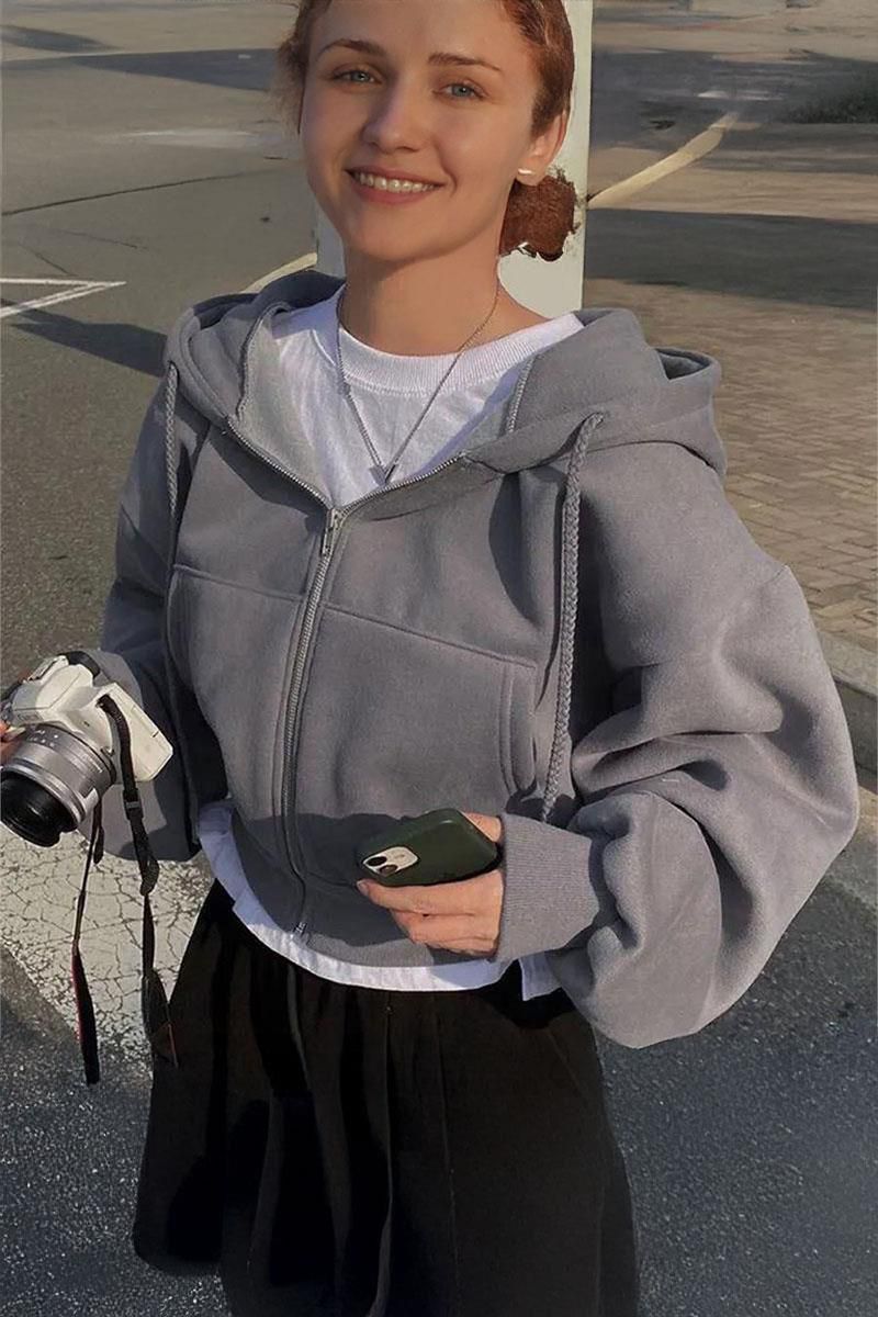 هوديات سحاب قصيرة