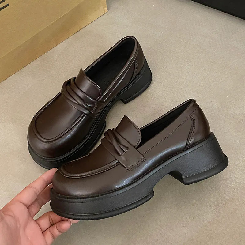 حذاء لوفر بُني Kyren Store