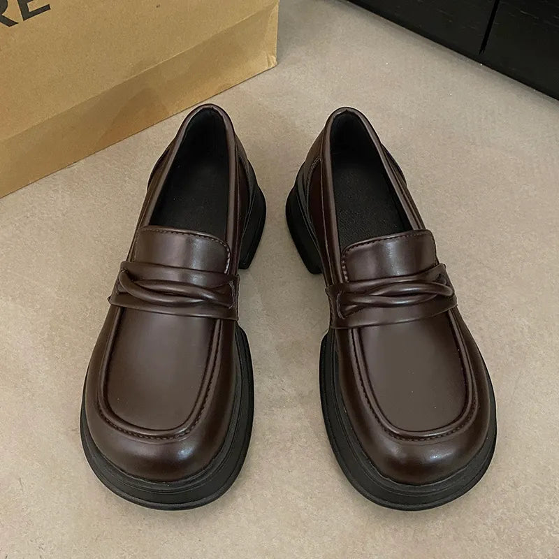 حذاء لوفر بُني Kyren Store