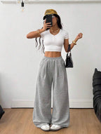 Gray cotton pajamas