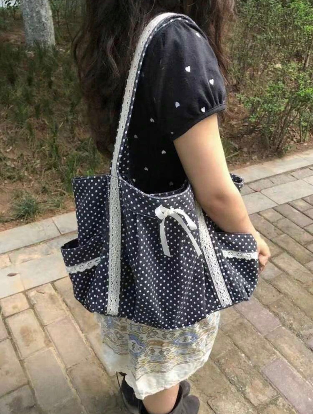 حقيبة كتف بولكا دوت