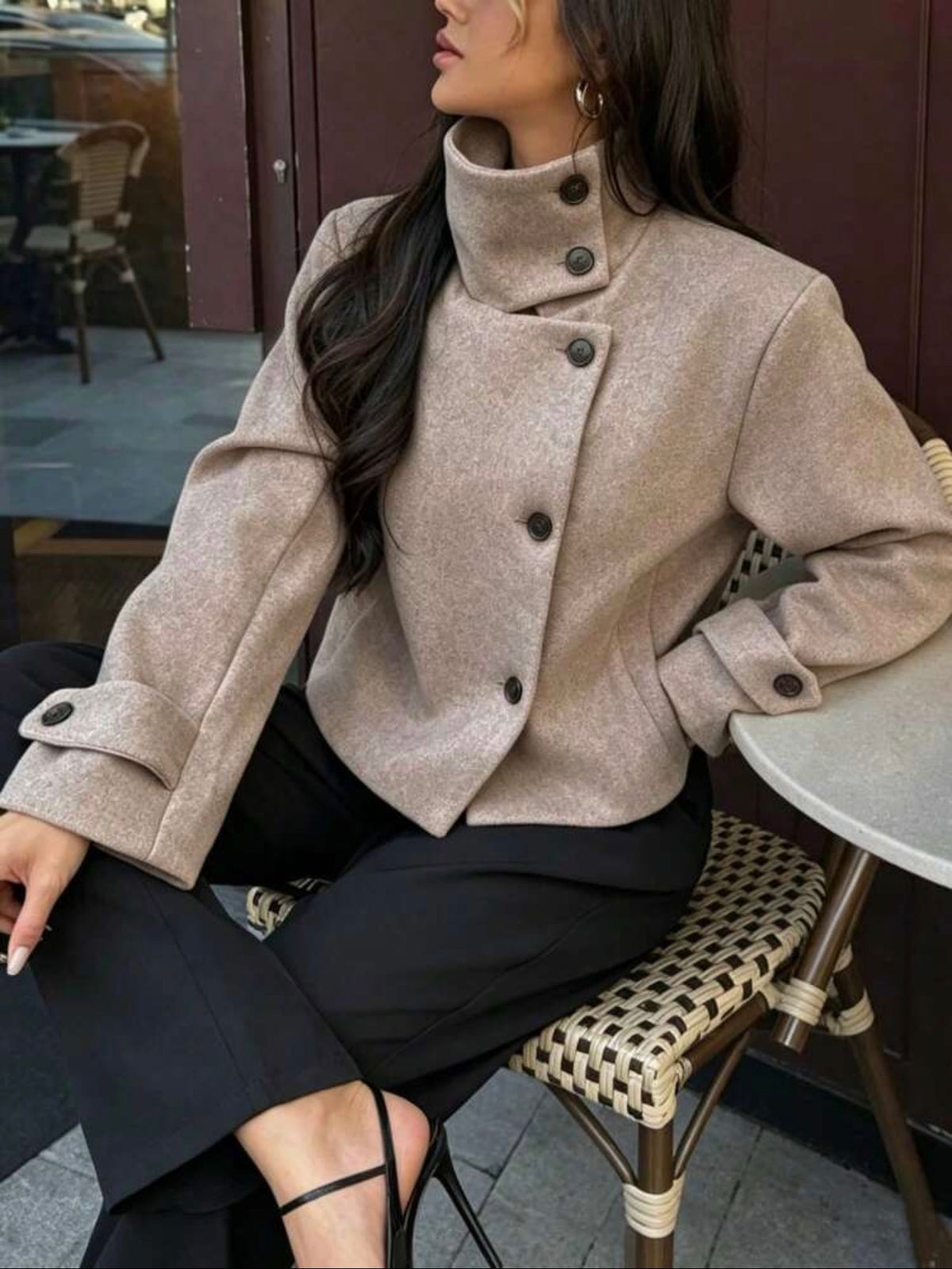 Pea Coat - Beige