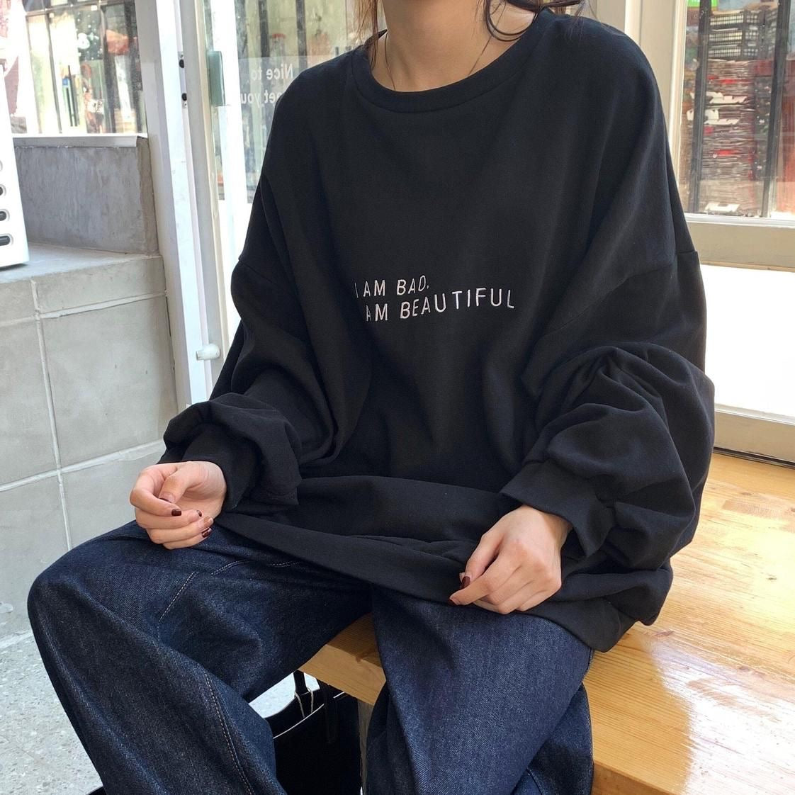 سويتشيرت "im bad" بهاري