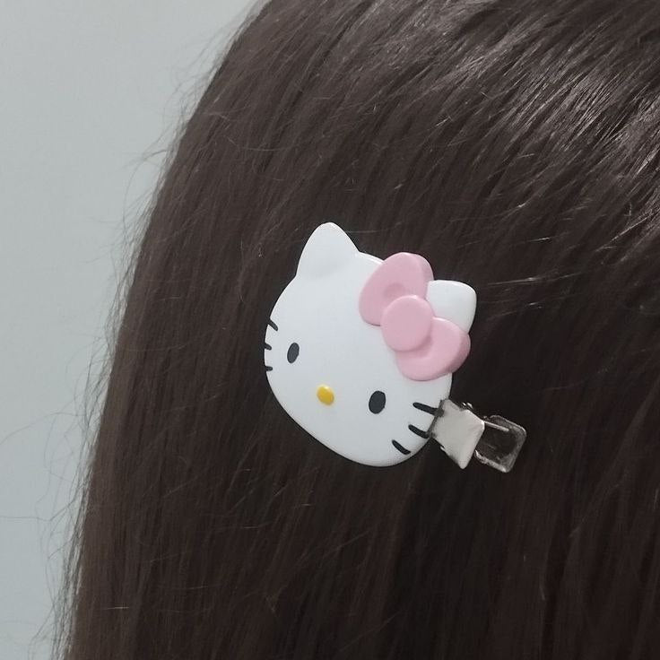 مشابك شعر هلوكيتي كيوت (2 قطع) 🐱🎀