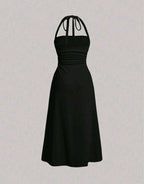 فستان سهرة طويل لون اسود Kyren Store