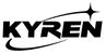 Black KYREN logo with stylized lettering and curved graphic lines on a plain white background.