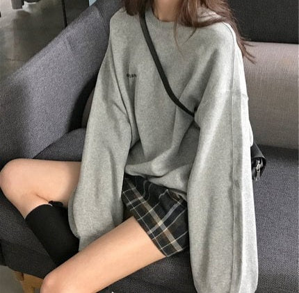 سويتشيرت رصاصي بهاري Kyren Store