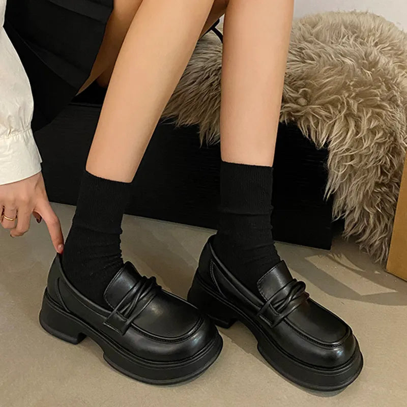 حذاء لوفرز أسود Kyren Store
