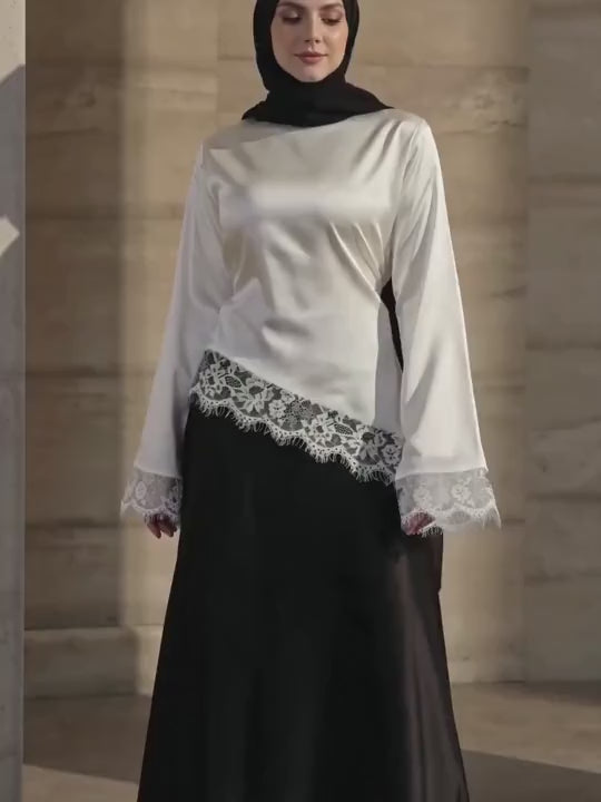 دانتيل حريري بخيوط تخصير