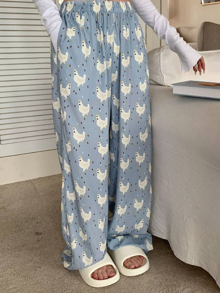 بيجاما دجاج سمائي - Kyren Store Pants