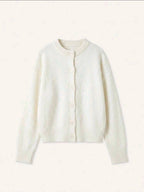White wool cardigan