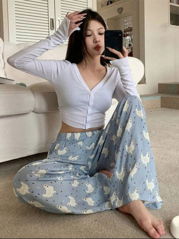 بيجاما دجاج سمائي - Kyren Store Pants