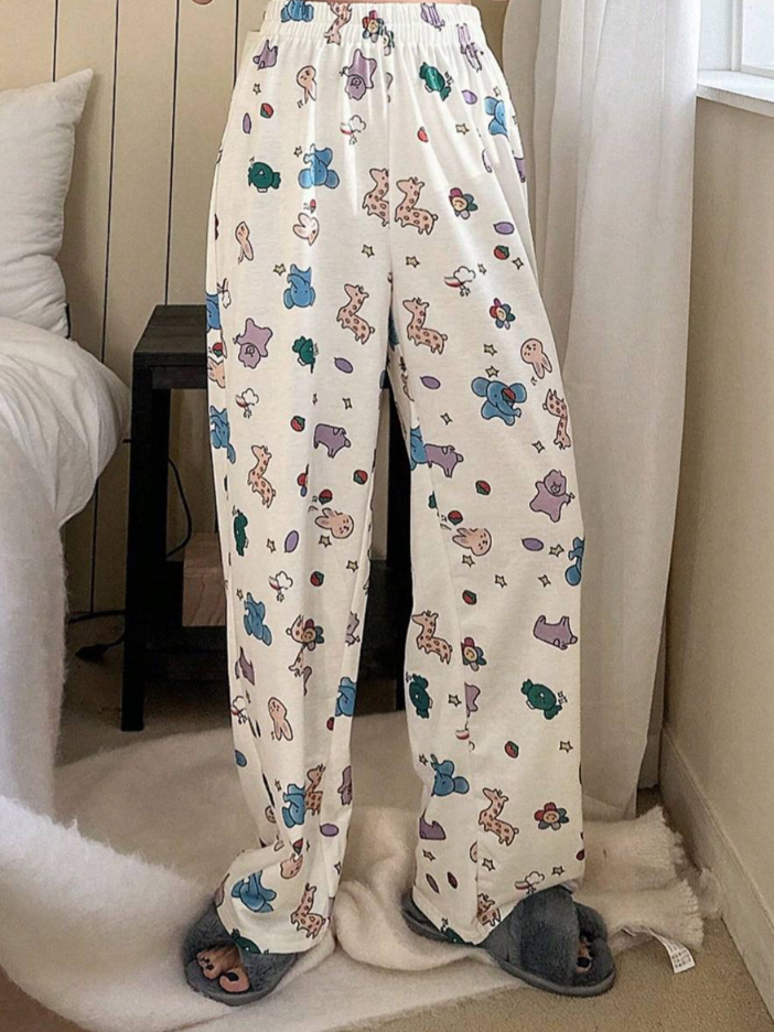 بيجاما بطبعات كارتونية - Kyren Store Pants