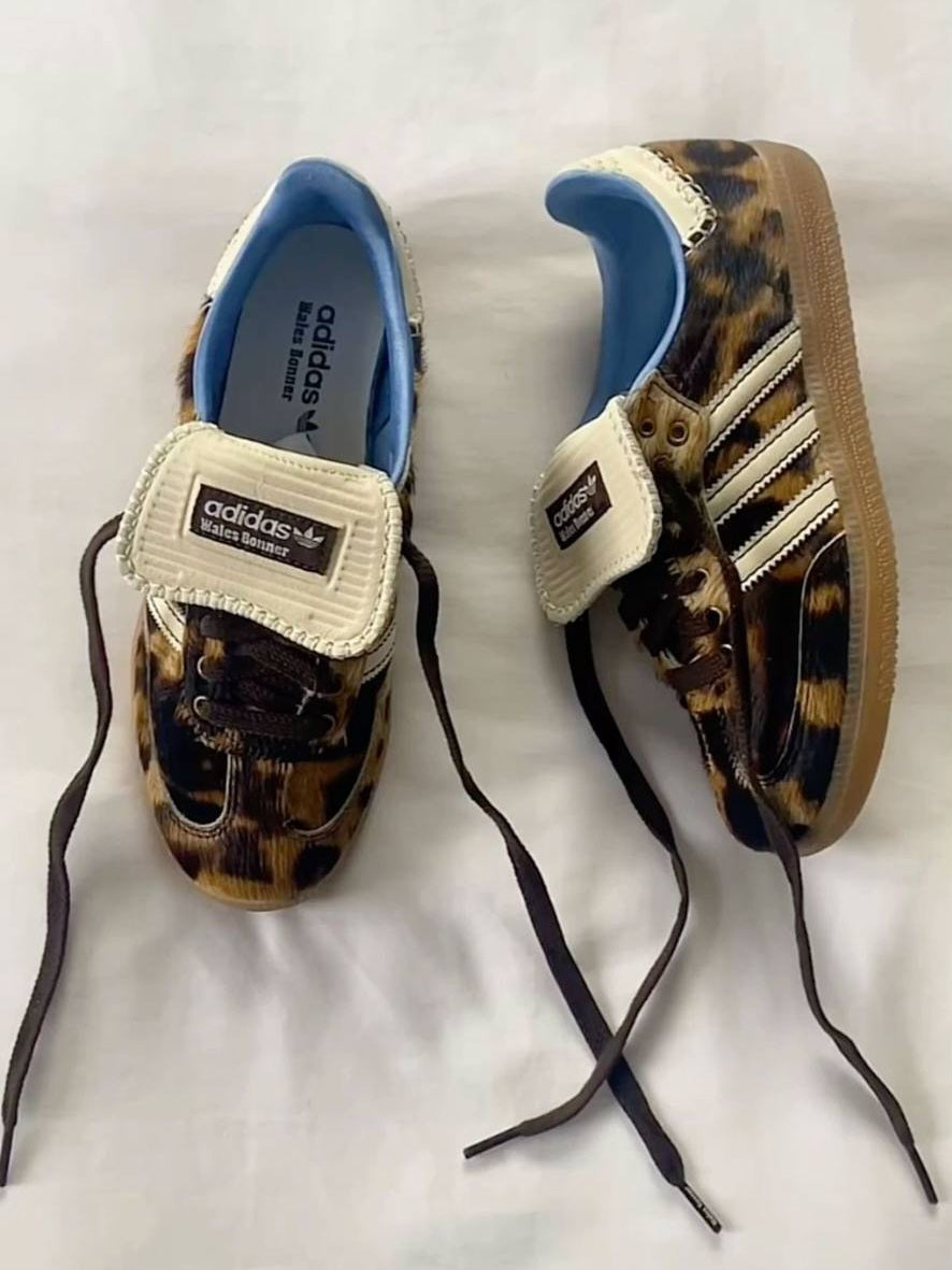 حذاء أديداس × ويلز بونر سامبا – نقشة الفهد