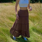 skirt, تنورة بنية