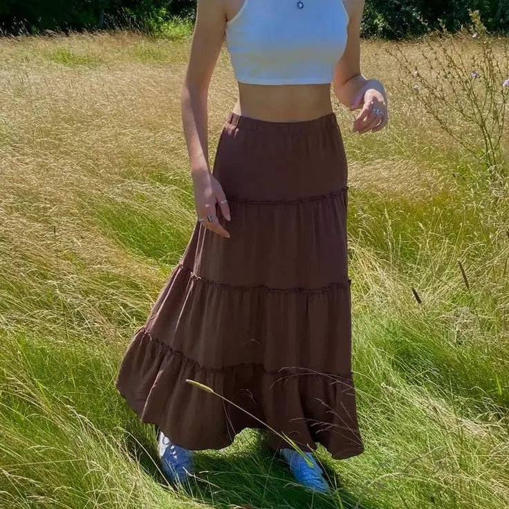 skirt, تنورة بنية