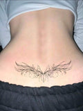 وشم مؤقت بشكل أجنحة أسطورية