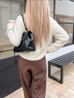 White wool cardigan