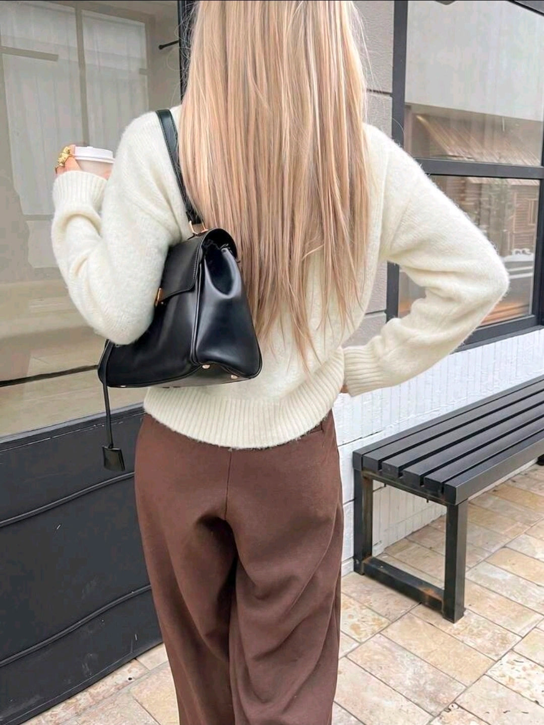 White wool cardigan