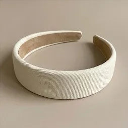 Beige headband on a beige background